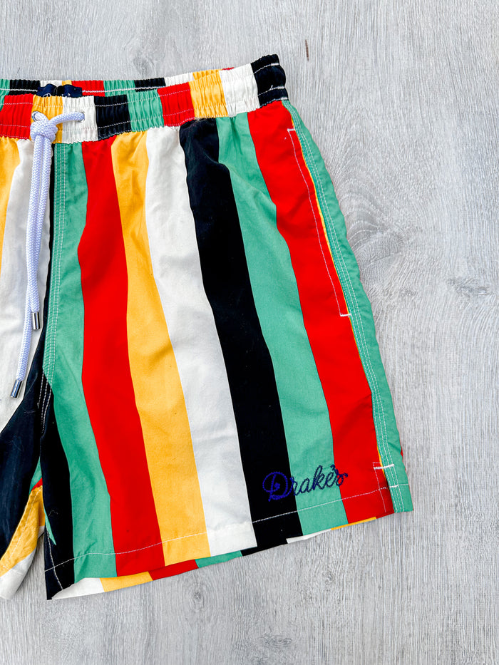 Drake's Striped Swim Shorts - House Of Huntington