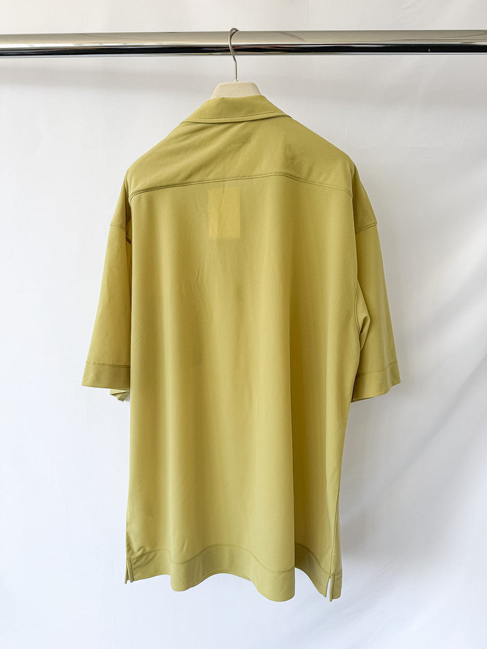 Dries Van Noten Hele Pistachio Green Oversized Polo Shirt