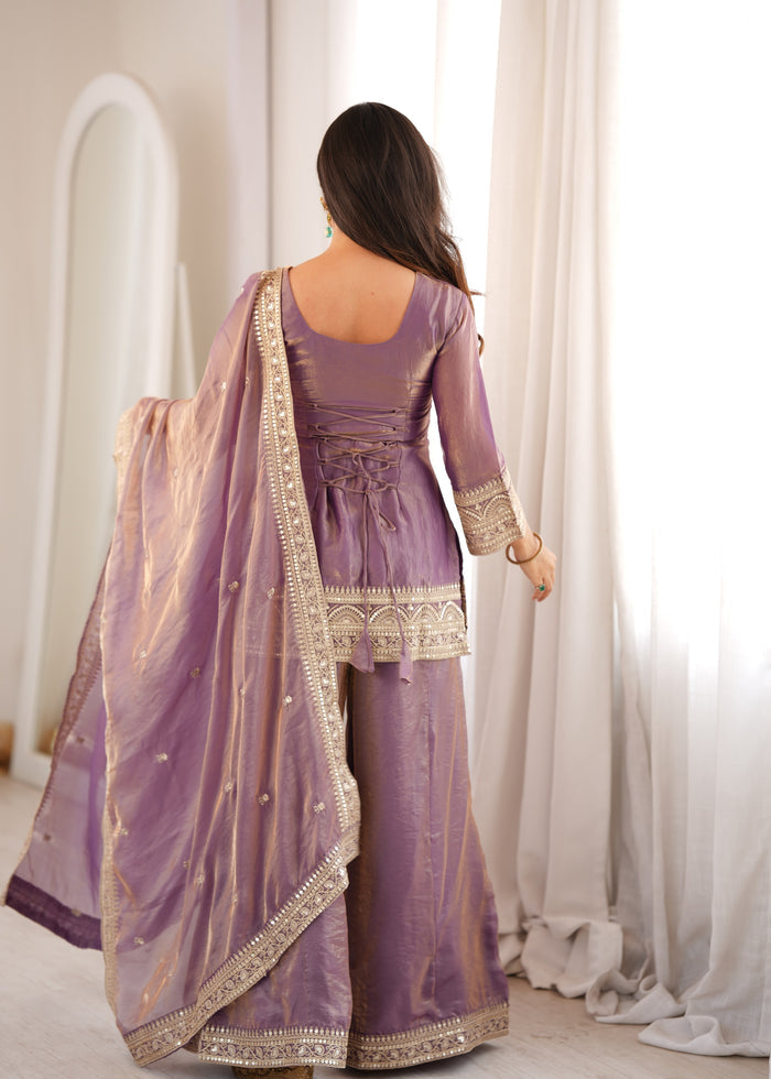 Dusty Pink Color Fendi Silk Embroidered Suit