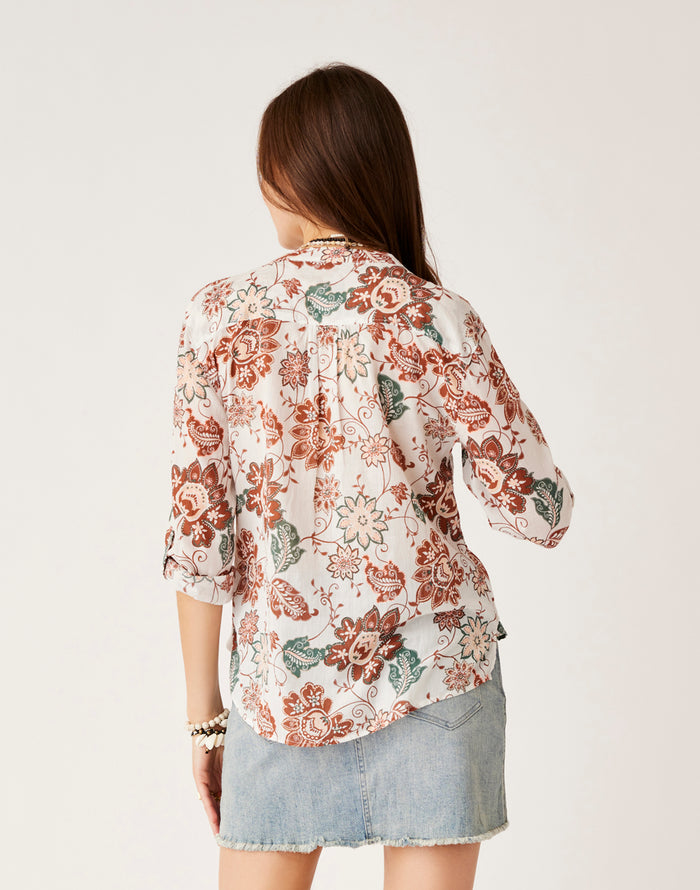 Dylan Gauze Shirt: Cloud Taj - FINAL SALE