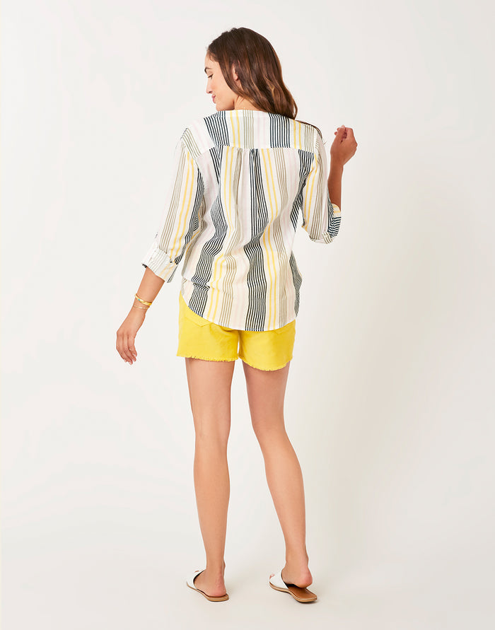 Dylan Gauze Shirt: Multistripe - FINAL SALE