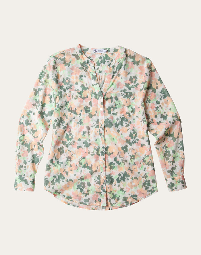 Dylan Gauze Tunic: Cloud Wildflower - FINAL SALE