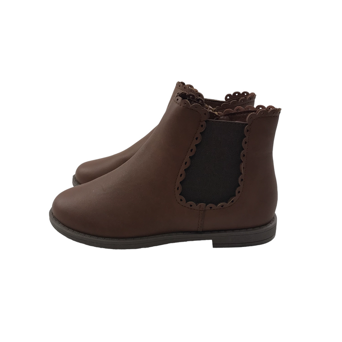 E-vie  size UK 11 (jr) brown leather angel boots