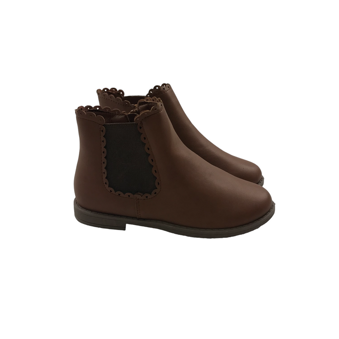 E-vie  size UK 11 (jr) brown leather angel boots
