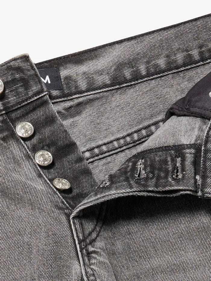 EB Denim Grey Low Rise Relaxed Wide-Leg Jeans