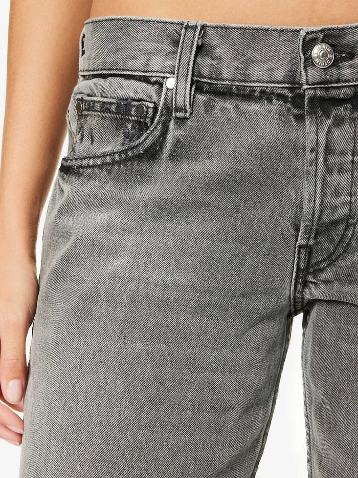 EB Denim Grey Low Rise Relaxed Wide-Leg Jeans