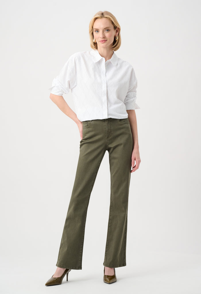 Embroidered Hip-length Shirt