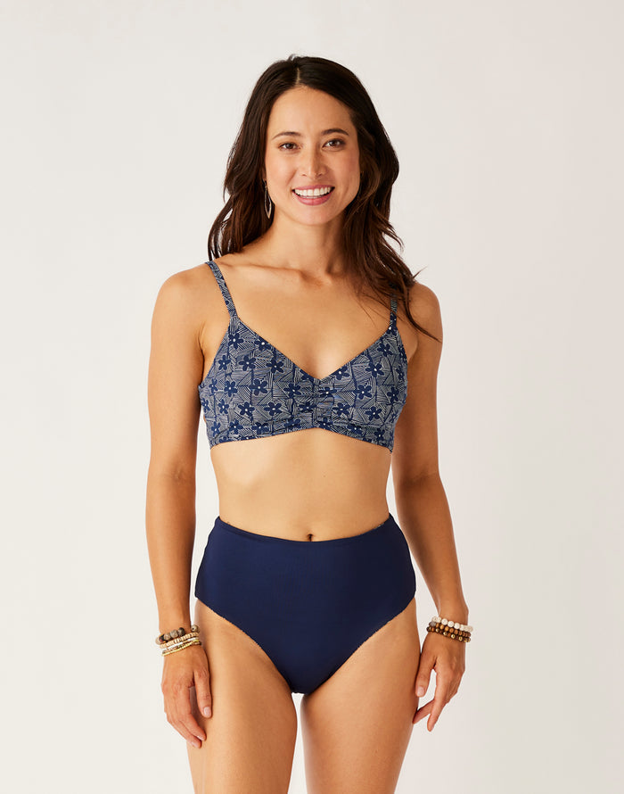 Erin Reversible Bottom: Daisy/Navy - FINAL SALE