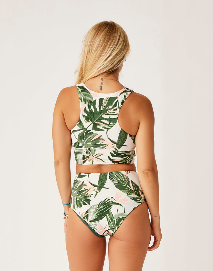 Erin Reversible Bottom: Tropical/Cilantro - FINAL SALE