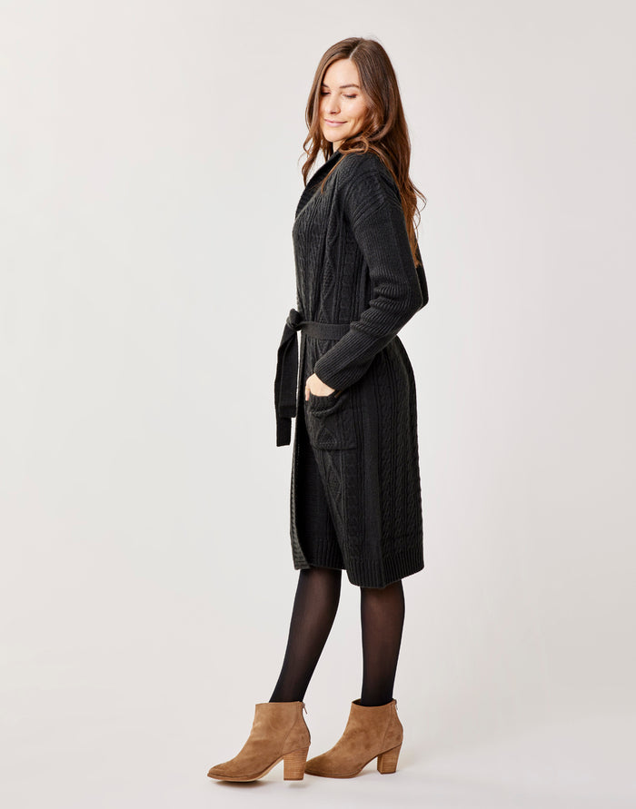 Etta Shawl Cardigan: Black - FINAL SALE
