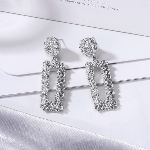 Fashion Statement Earring Geometric Large Earrings For Women Hanging Dangle Earrings Drop Earrings - NATASHAHS