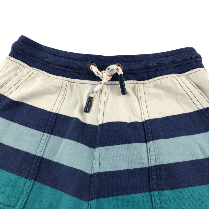 Fatface 7-8 years navy jersey striped cotton shorts