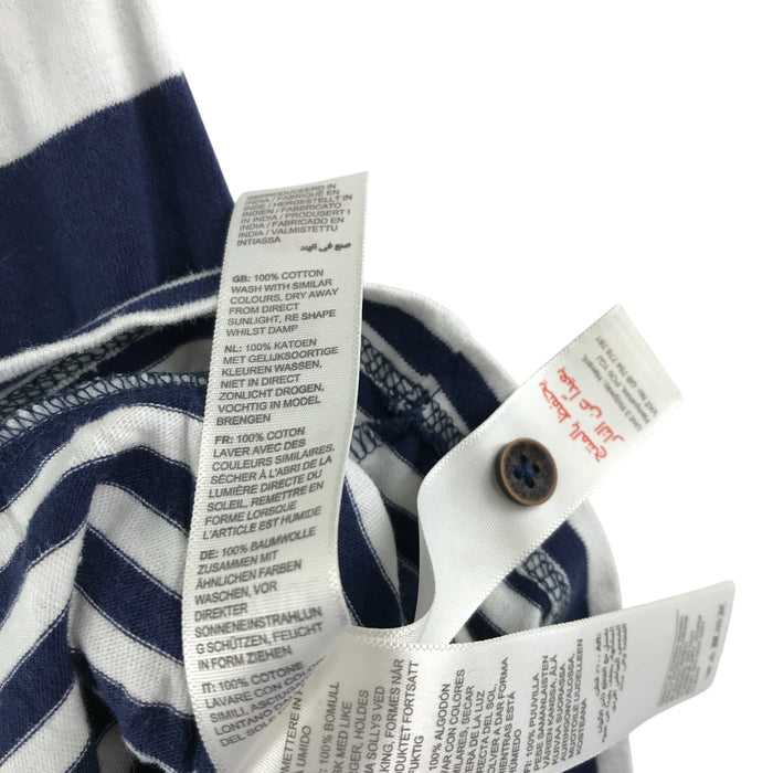 Fatface 9-10 years navy and white stripy playsuit