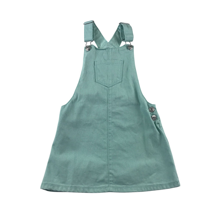 F&F 5-6 years blue denim dungaree shorts