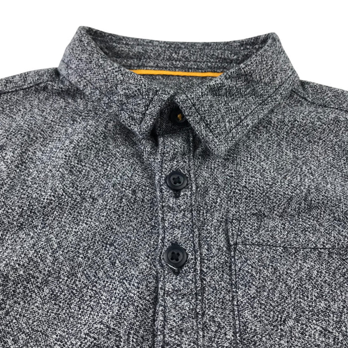 F&F 5-6 years grey plain buttoned cotton shirt