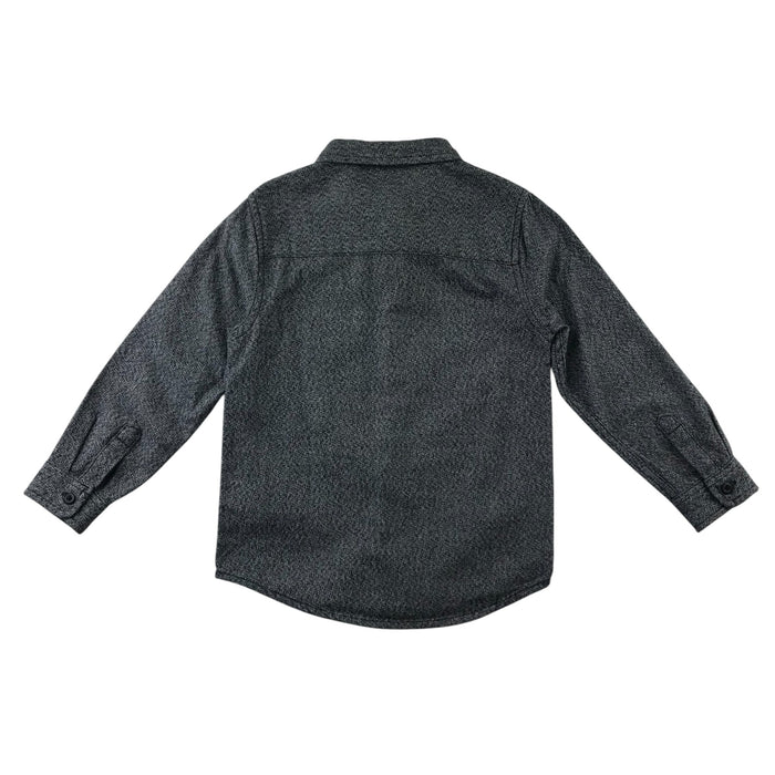 F&F 5-6 years grey plain buttoned cotton shirt