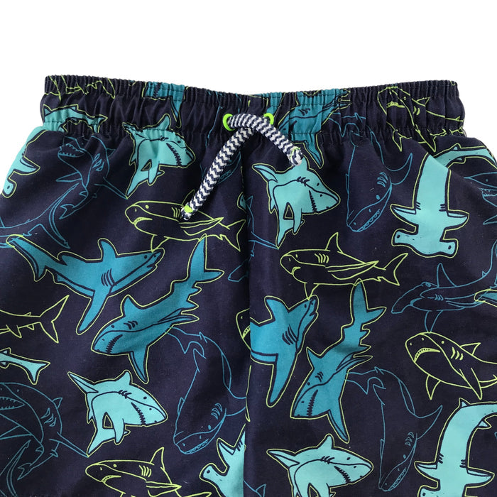 F&F 5-6 years navy shark swim trunks