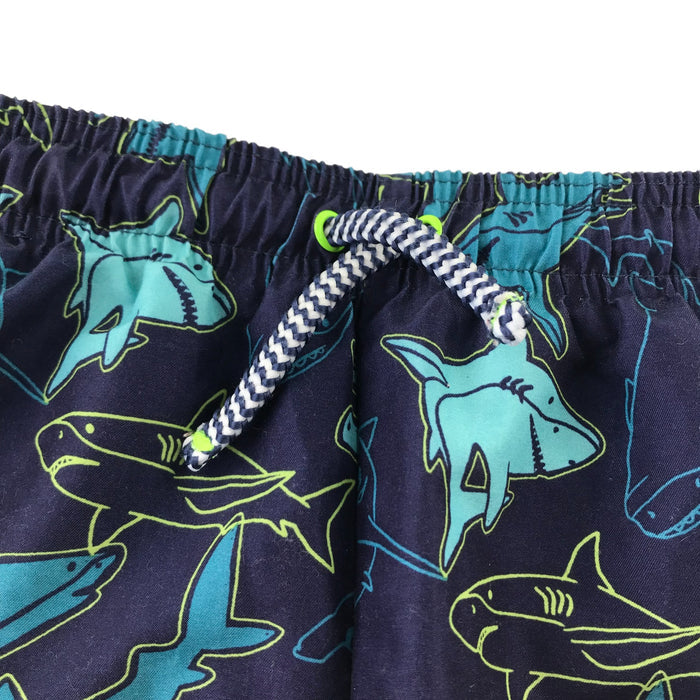 F&F 5-6 years navy shark swim trunks
