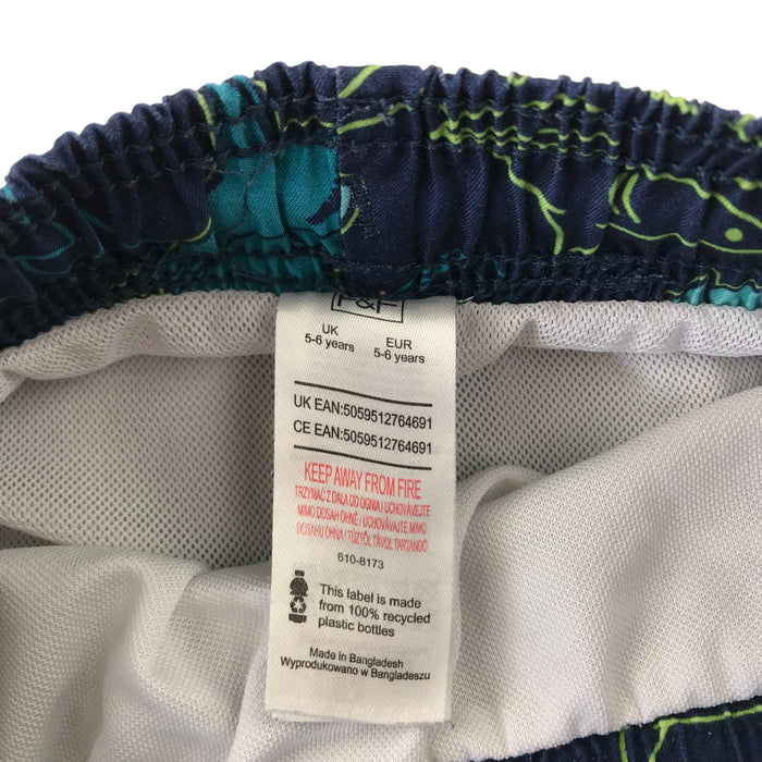 F&F 5-6 years navy shark swim trunks