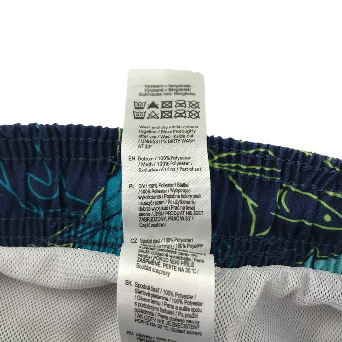 F&F 5-6 years navy shark swim trunks