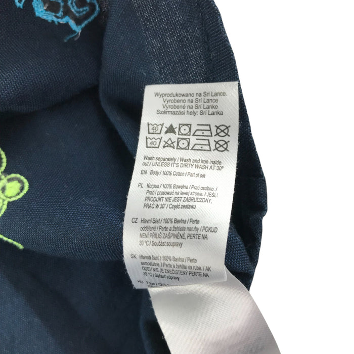 F&F 6-7 years navy with embroidered digger cotton shirt