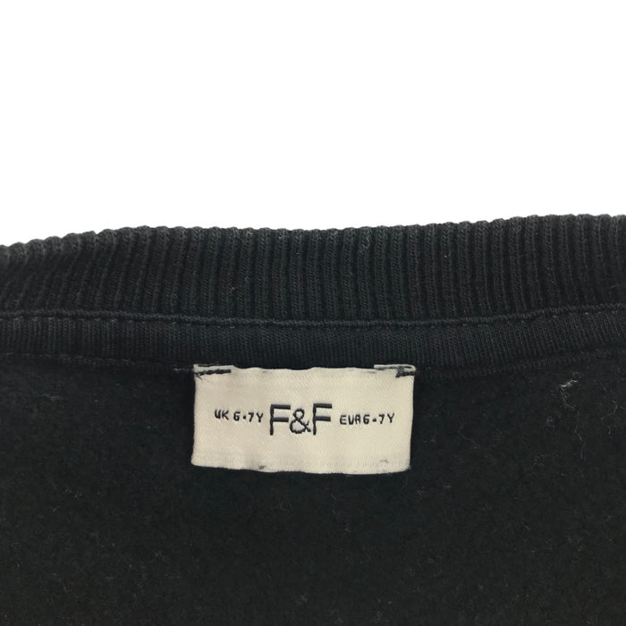 F&F 6 years black frilled cotton sweater