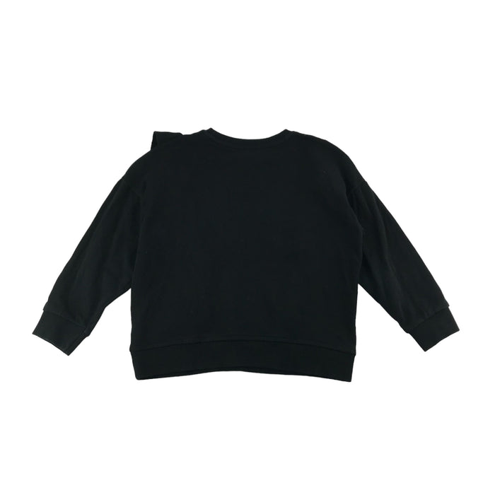 F&F 6 years black frilled cotton sweater