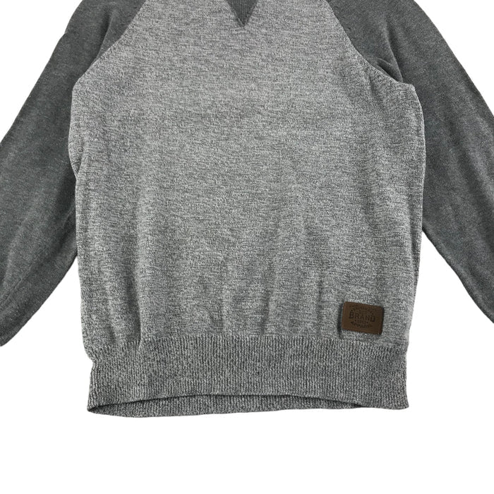 F&F 7 years grey plain knit jumper