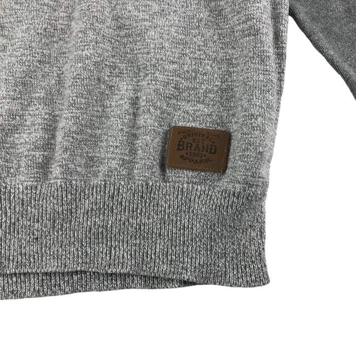 F&F 7 years grey plain knit jumper