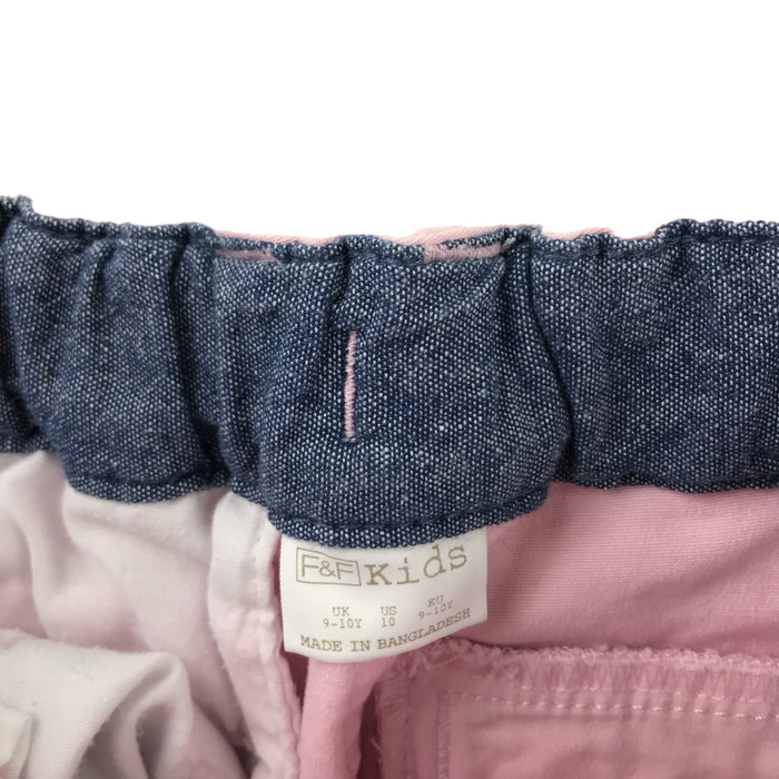F&F 9 years light pink plain chino style shorts