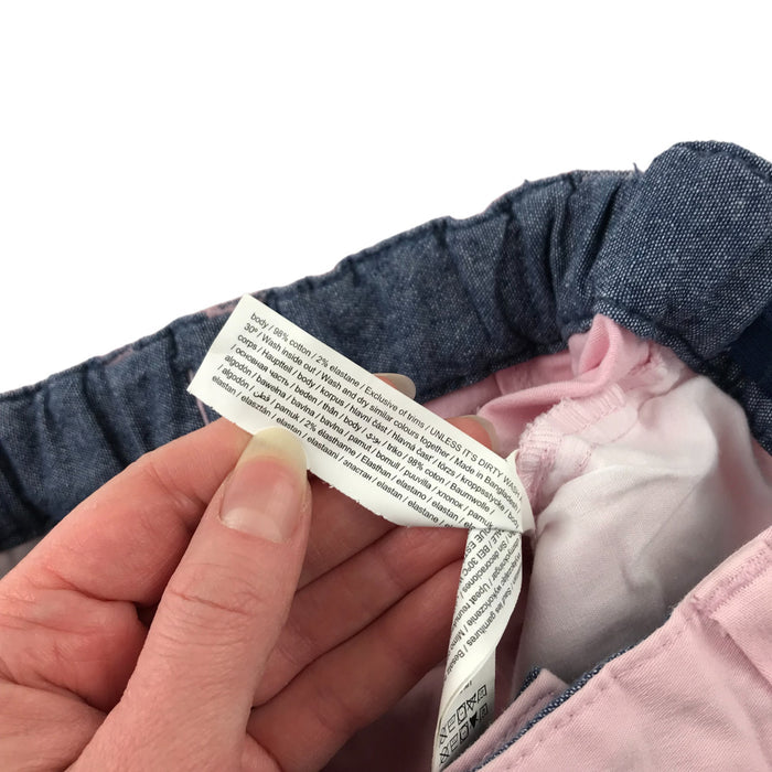 F&F 9 years light pink plain chino style shorts