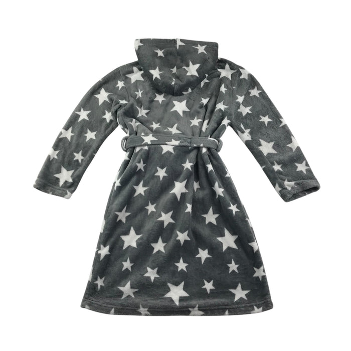 F&F dressing gown 11-12 years grey with stars