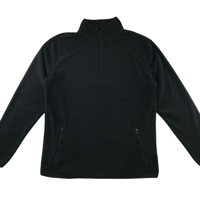 F&F men's size L black quarter zip fleece