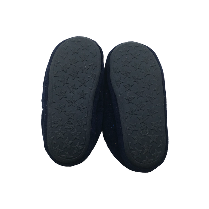 F&F size UK 12 (jr) navy LOL slippers