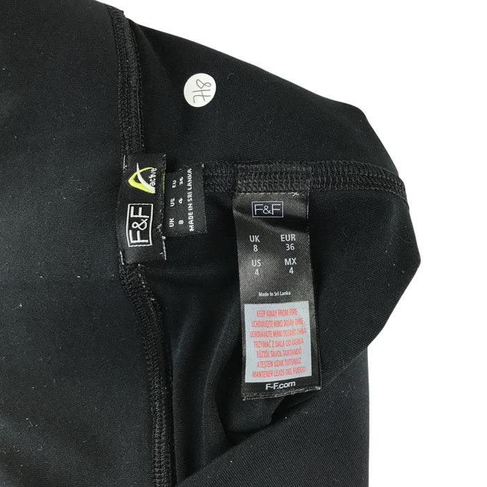 F&F women's XS size 8 black sport leggings