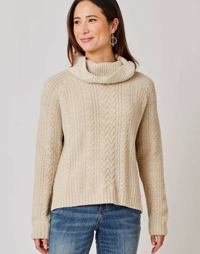 Field Sweater: Lt. Khaki Heather - FINAL SALE