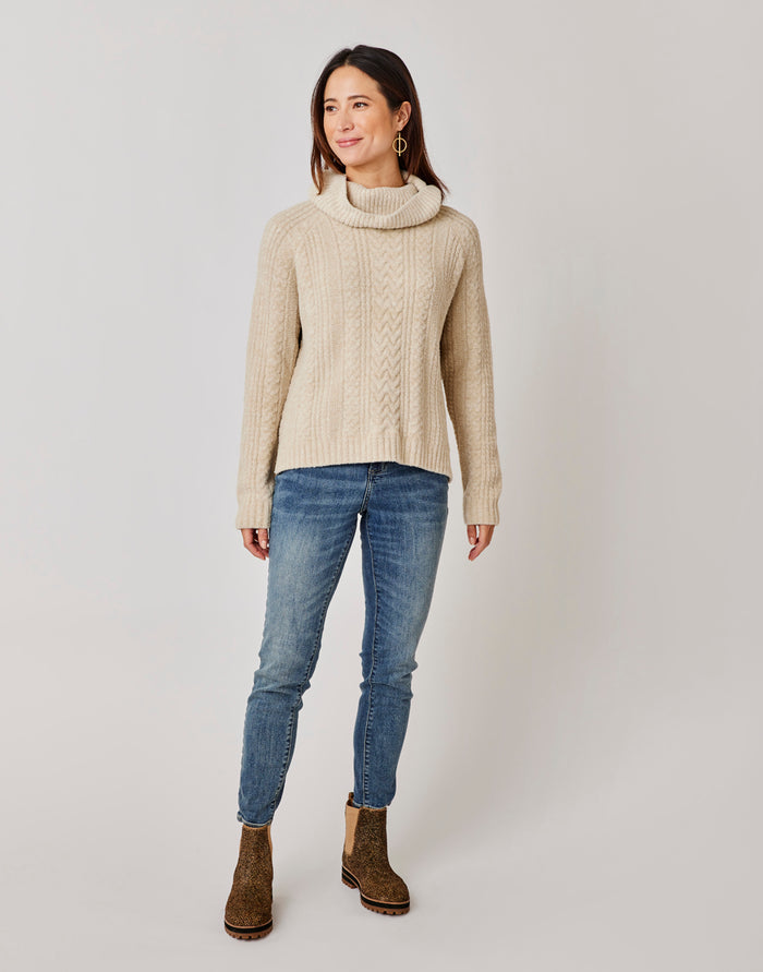 Field Sweater: Lt. Khaki Heather - FINAL SALE