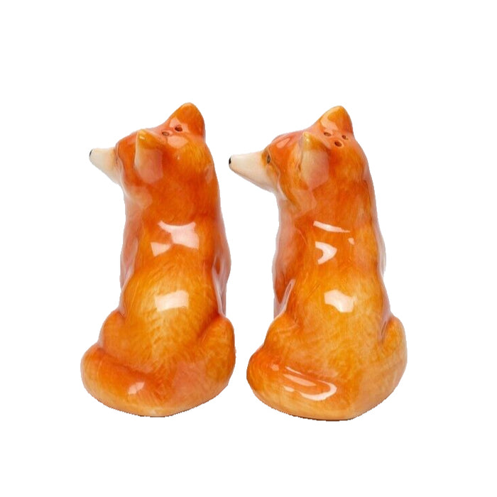 Fine Porcelain Tableware - Red Fox Salt & Pepper Shakers 21068