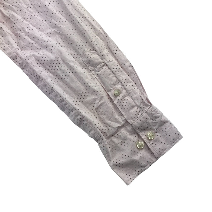 French Connection men's M pale pink with black dots shirt