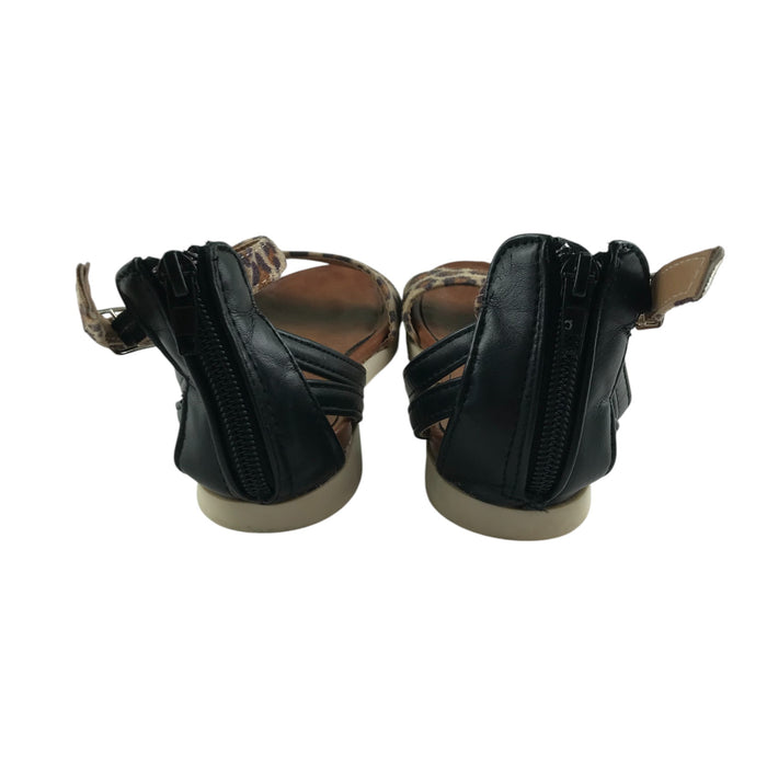 Fullstop size UK 12 (jr) brown animal strap sandals