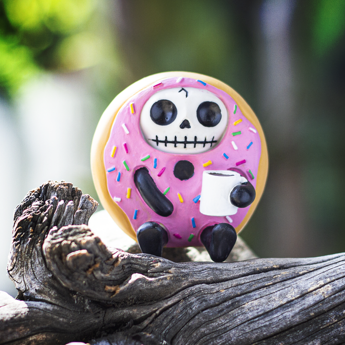 Furrybones - Dontsu Doughnut Donut Pink Dessert Coffee Tea Figurine 14618