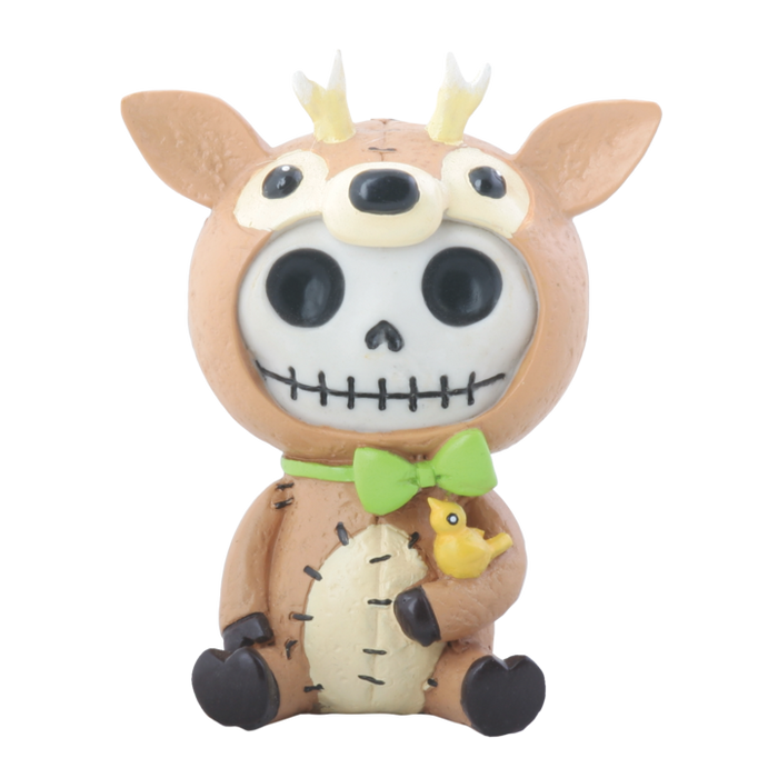Furrybones - John Deer Fawn Holding Bird Figurine Y9029