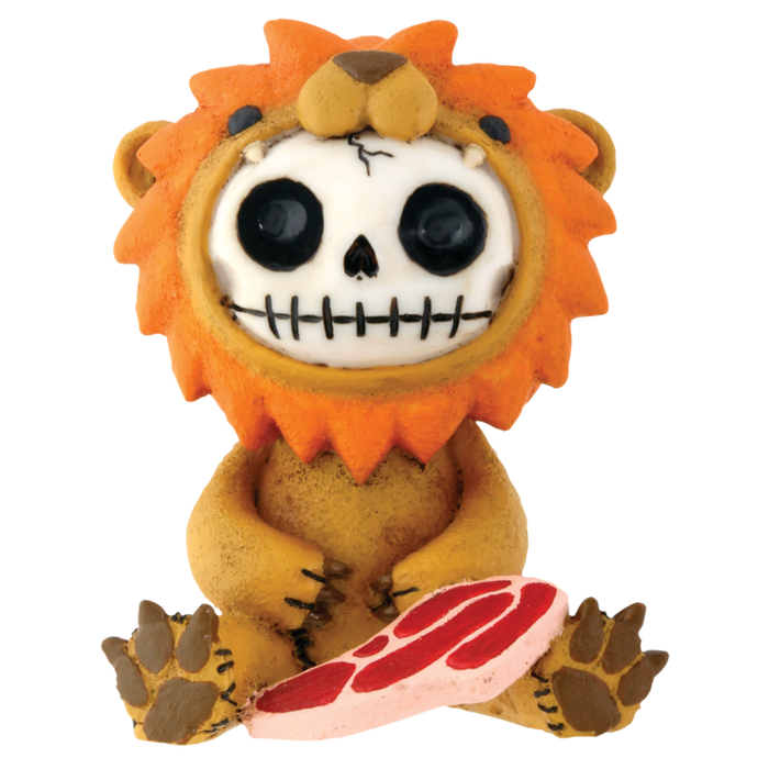 Furrybones - Raion Lion Eating Steak Figurine Y7722