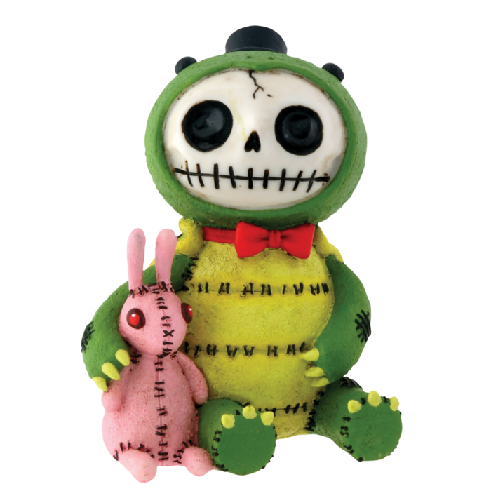 Furrybones - Scooter Turtle Pink Bunny Rabbit Race Figurine Y7723