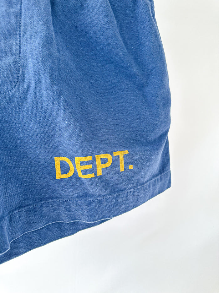 Gallery Dept Blue Track Jersey Shorts