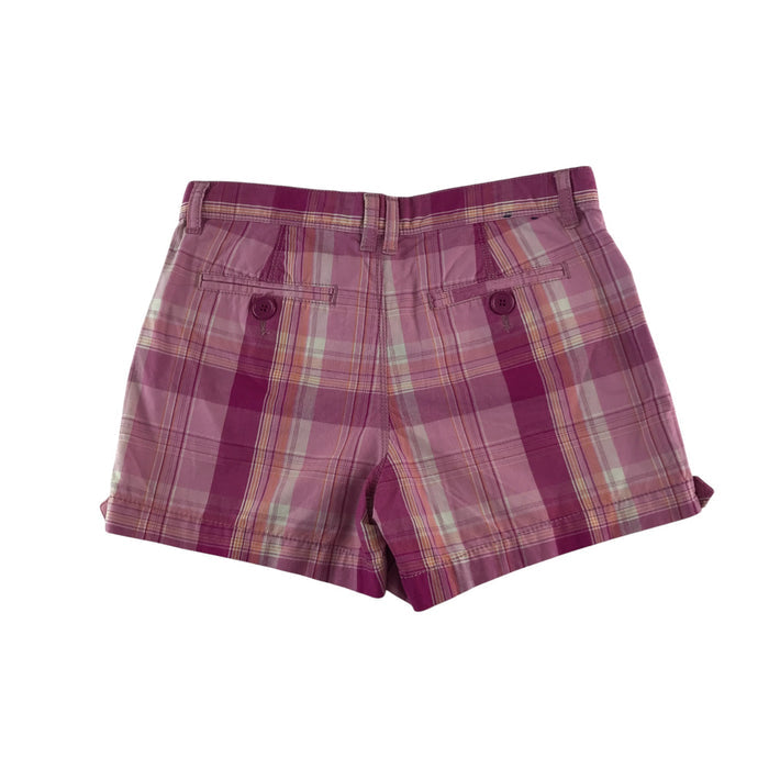 Gap 11-12 years pink checked cotton shorts