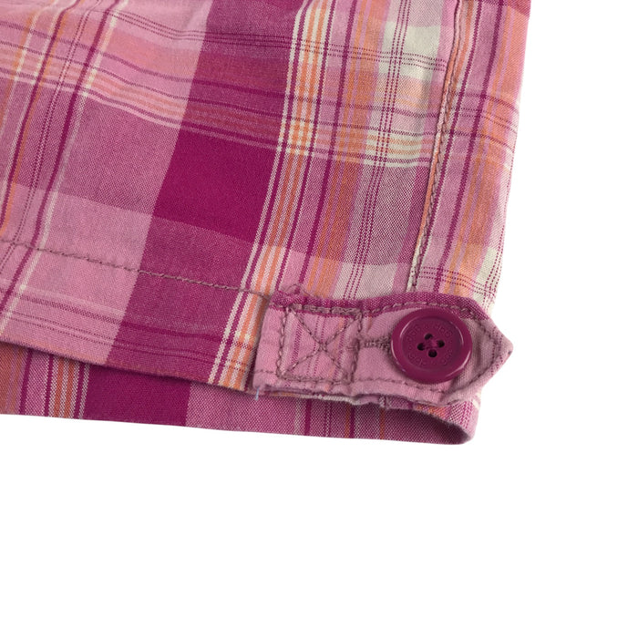 Gap 11-12 years pink checked cotton shorts