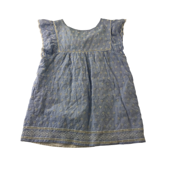 Gap 13-14 years blue embroidery floral top