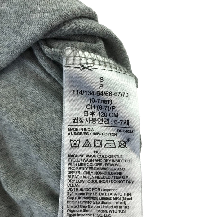 Gap 6-7 years grey florentine neckline blouse
