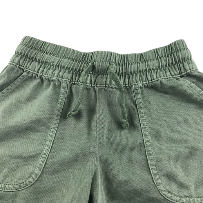 Gap 6-7 years khaki green cotton blend shorts